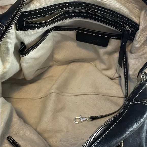 MICHAEL Michael Kors Astor Black Satchel with Silver Accents - Picture 14 of 15